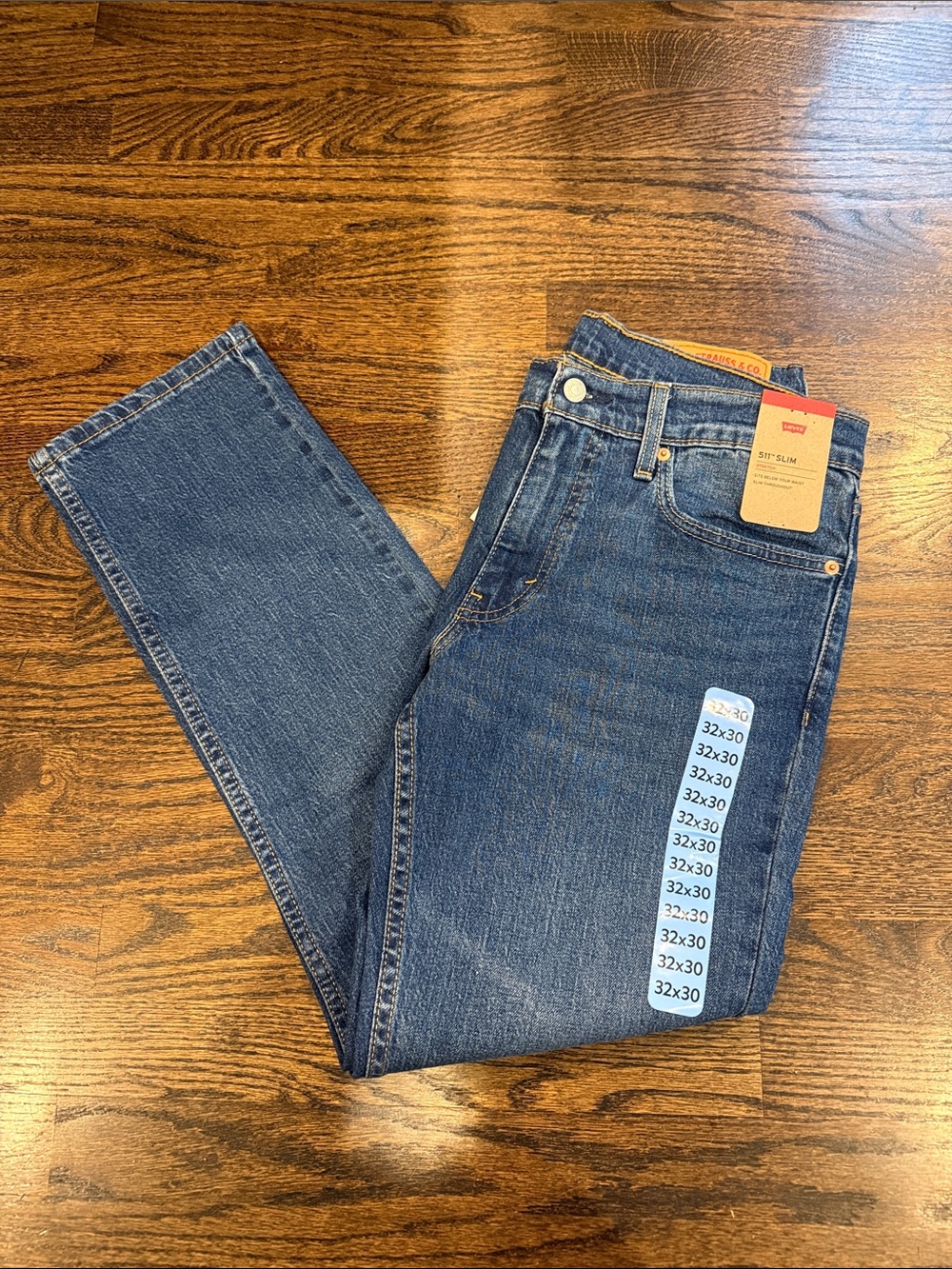 511 Levi’s 32x30 Slim Men's Jeans in Dark Blue Denim